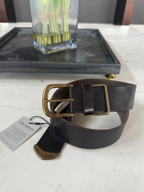 New Linea Pelle Vintage Leather Belt XS main image 4